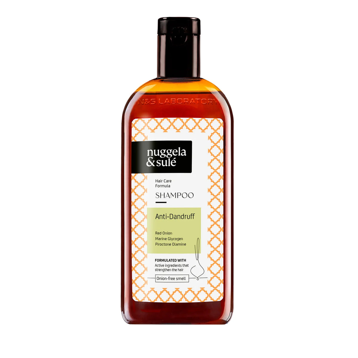 Nuggela & Sulé Anti-Schuppen-Shampoo 250 ml mit Flasche und Faltschachtel auf weißem Hintergrund